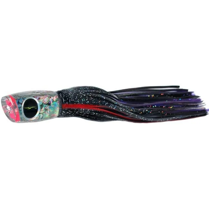 Fishing pliers with tether-Black Bart Mini 1656 Angle Medium Tackle Lure - Black Red/Purple Fleck