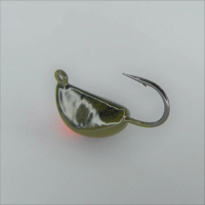 Fishing hook alignment holder-Hurst Collarless Banana Glow Tog Jig