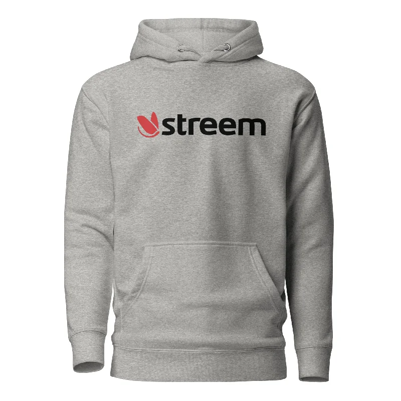 Fishing hook alignment stand-Streem Logo Premium Hoodie (Light Colors)