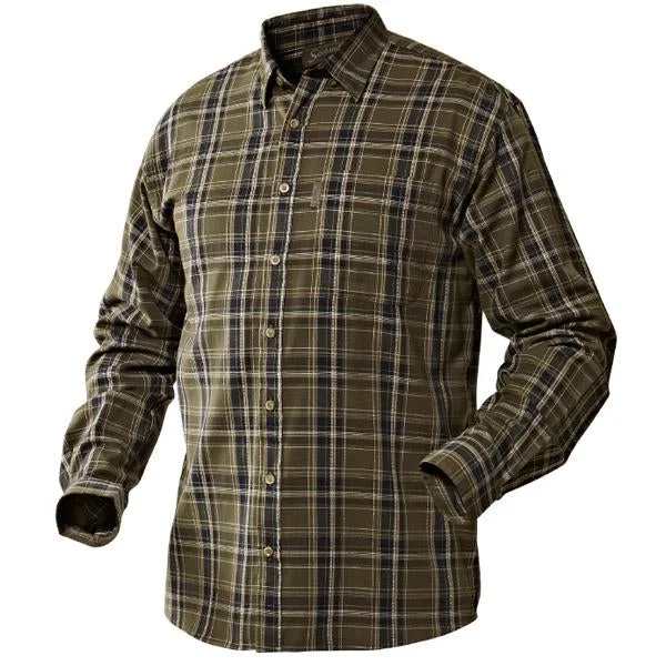 Fishing bait shaping rack-Seeland Edwin Shirt - Shaded Olive Check