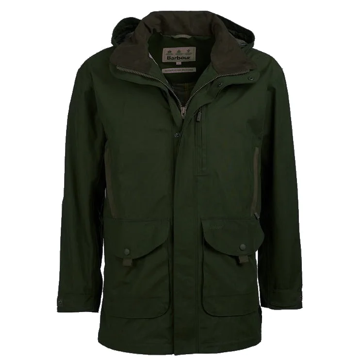 Fishing reel tension clamp-Barbour Berwick Jacket - Forest Green - Limited Sizes Available