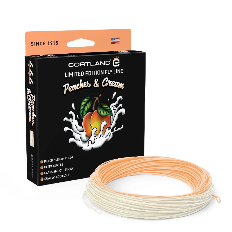 Fishing line twisting rack-Cortland 444 Peaches & Cream-  Weight Forward Floating Fly Lines