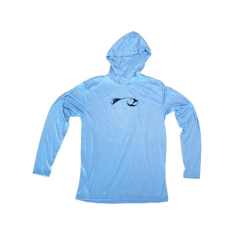 Fishing tackle waterproof rack-Sun Hoodie - Sky Blue - Wes Ashcraft Custom