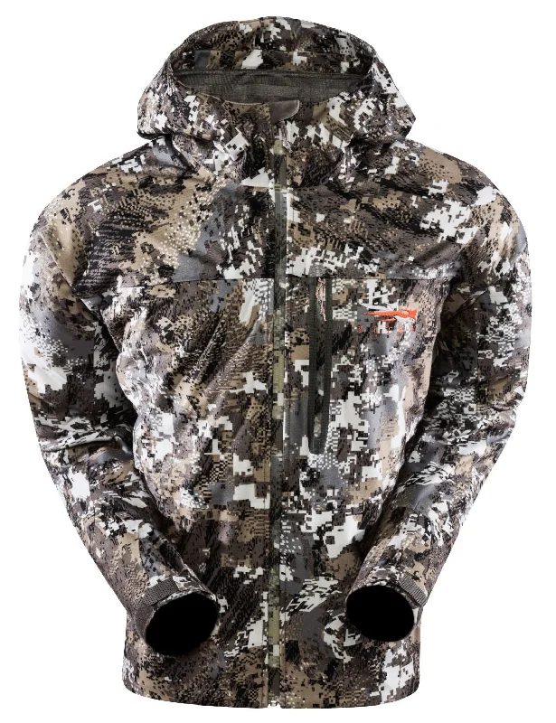 Fishing rod pivot rack-'Sitka' Men's Downpour Jacket - Elevated II : Whitetail