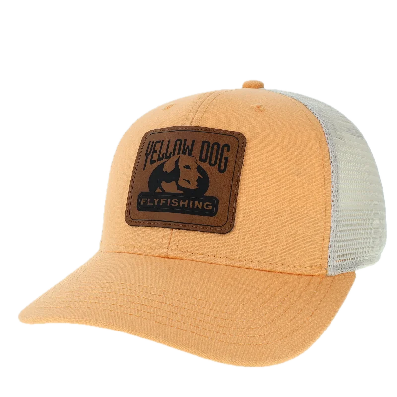 Fishing pliers with grip clamp-Yellow Dog Trucker Hat - Peach Stone