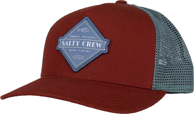 Fishing bait slicing clamp-Salty Crew Twin Tails Retro Trucker Hat