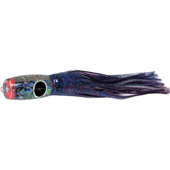 Fishing rod locking stand-Black Bart Mini 1656 Flat Nose Medium Tackle Lure - Purple Fleck/Purple Blue Dot