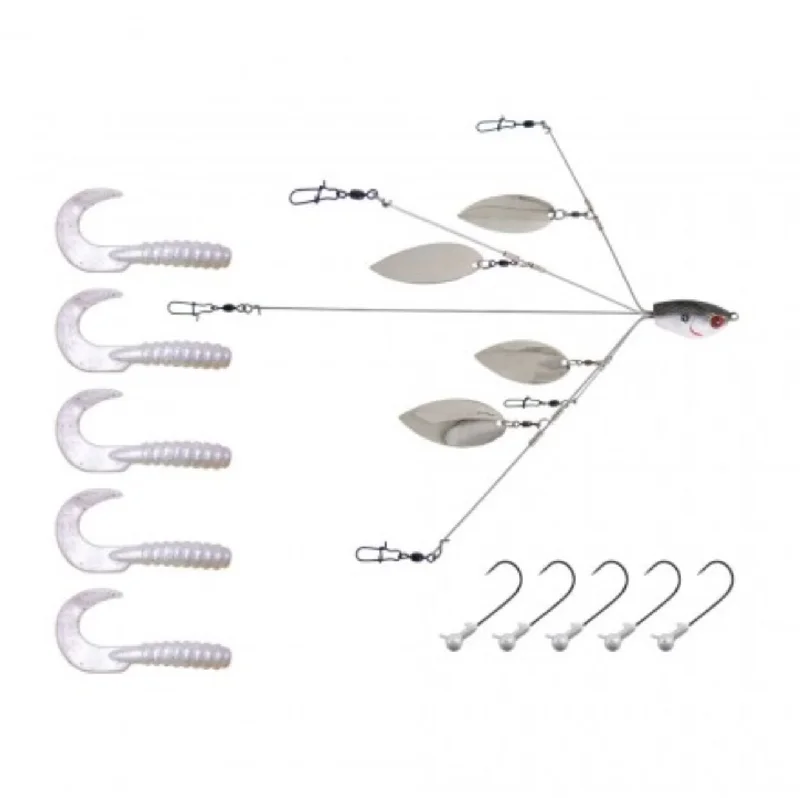 Fishing bait shaping rack-YUM YUMbrella 5 Wire Flash Mob Jr Kit