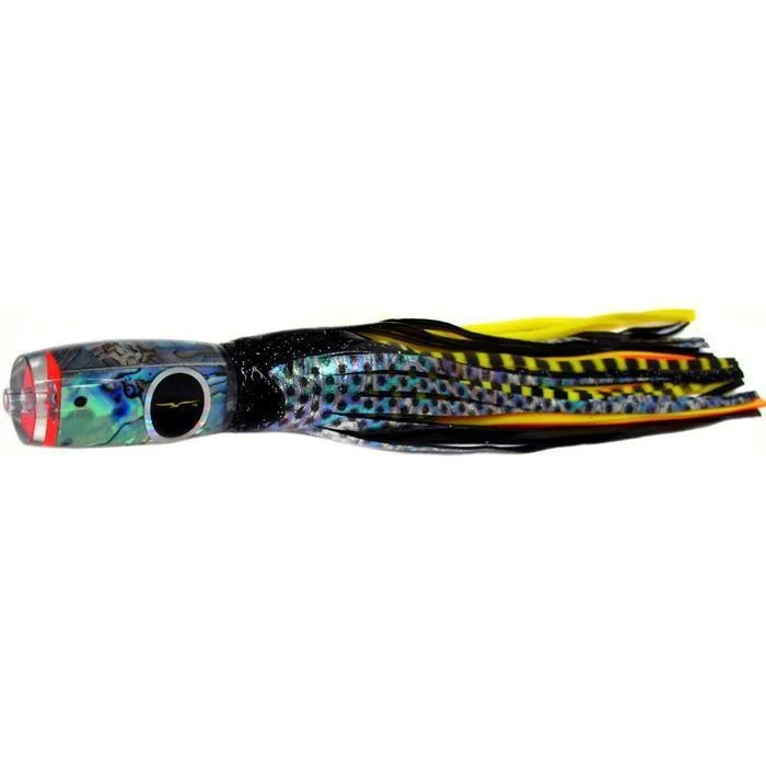 Fishing pliers with grip rack-Black Bart Mini 1656 Flat Nose Medium Tackle Lure - Black Dot/Yellow Tiger