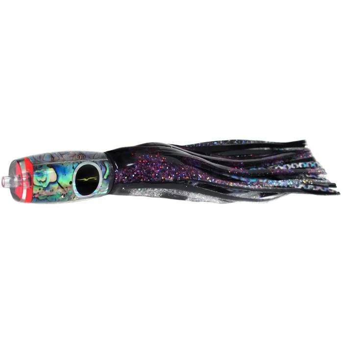 Fishing bait shaping clamp-Black Bart Mini 1656 Flat Nose Medium Tackle Lure - Purple/Black Dot