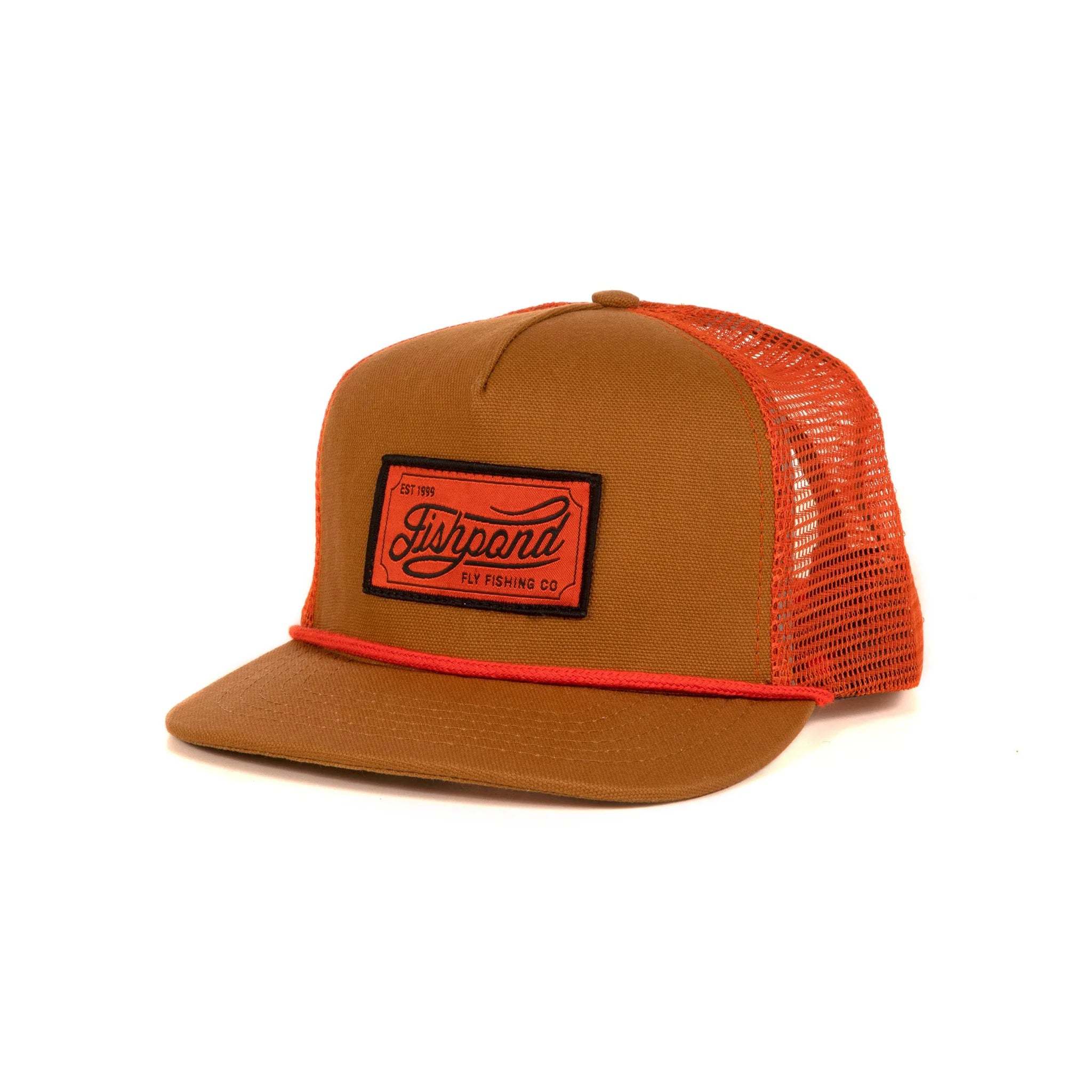 Fishing line knot holder-Fishpond Heritage Trucker Hat - Sandbar/Orange