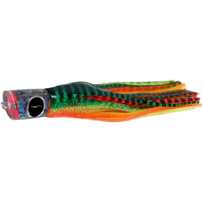 Fishing bait drying clamp-Black Bart Bad Guy Medium Tackle Lure - Green Orange Tiger/Orange Yellow Tiger