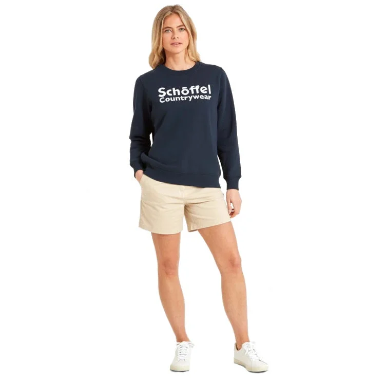 Fishing line twisting rack-Schoffel Ladies St Helier Sweatshirt - Navy