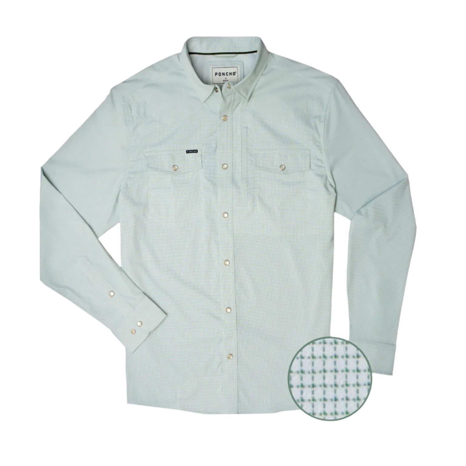 Fishing reel spool cleaner-Poncho The Alpine Long Sleeve Shirt