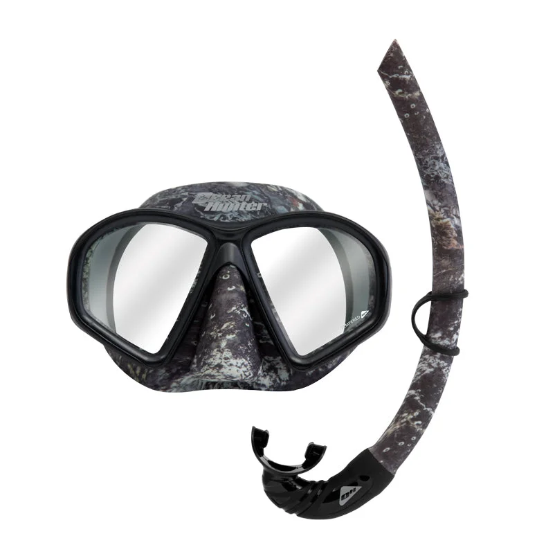 Fishing reel spool stand-Ocean Hunter Camo Mask/Snorkel Set