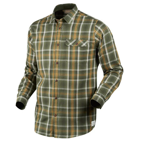 Fishing line knotting rack-Seeland Gibson Shirt - Forest Green Check