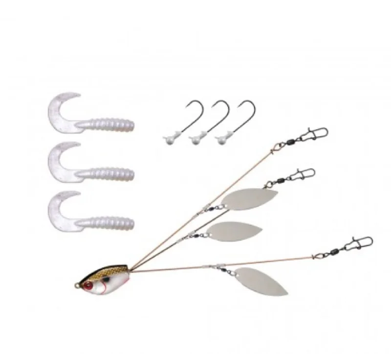 Fishing hook threading rack-YUM YUMbrella 3 Wire Flash Mob Jr Kit