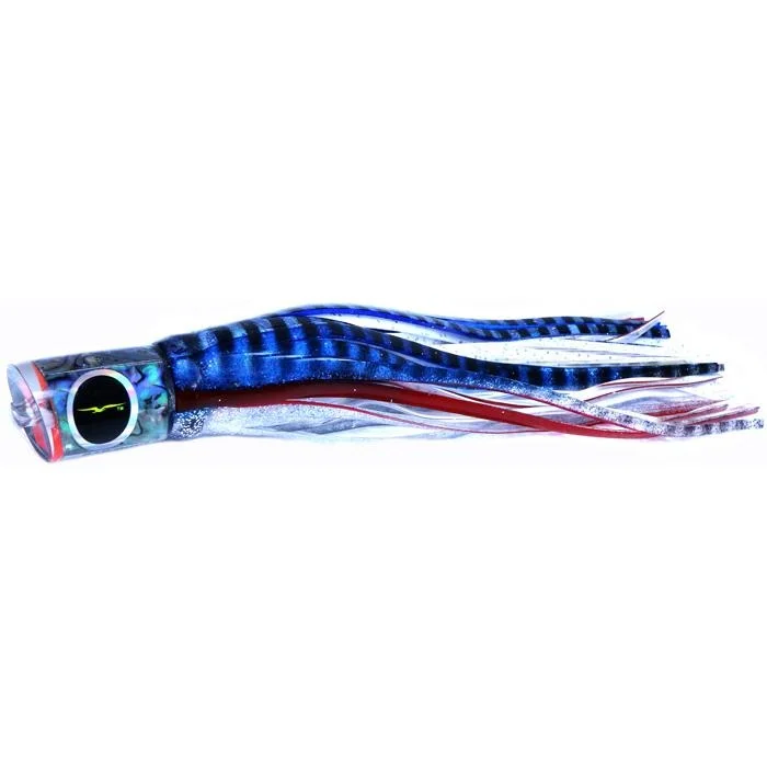 Fishing bait sealing clamp-Black Bart Bad Guy Medium Tackle Lure - Blue/White