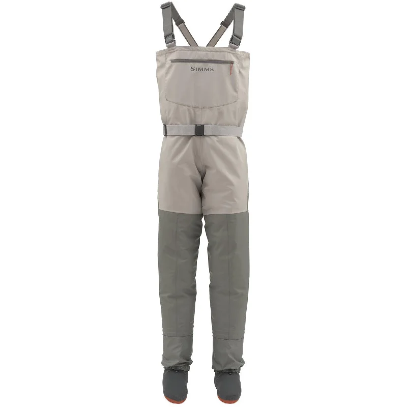 Fishing rod securing clamp-Simms Women's Tributary Stockingfoot Chest Waders - Platinum