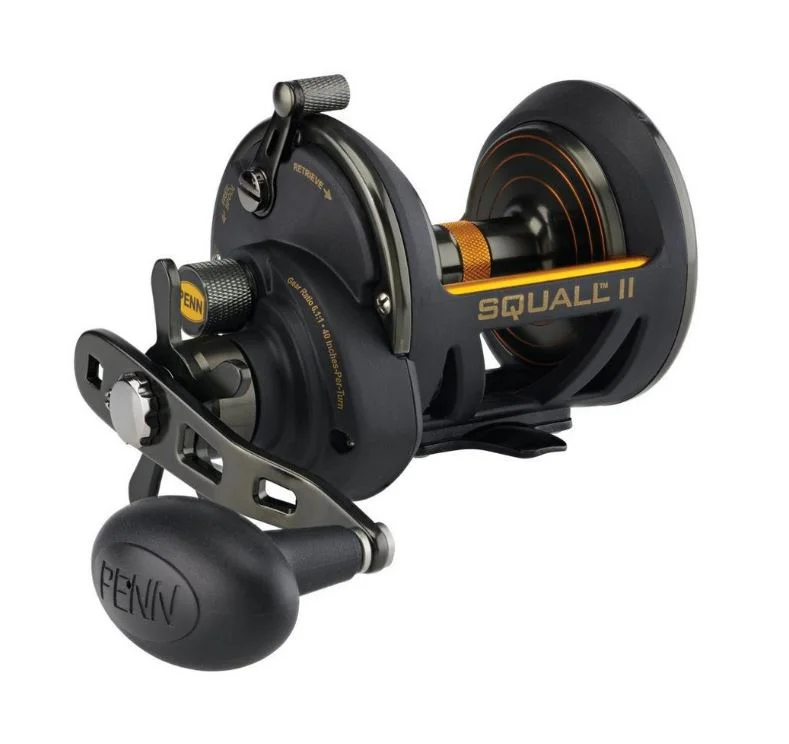 Fishing reel line stand-Penn Squall II 30 Star Drag Multiplier Sea Fishing Reel - 1522171