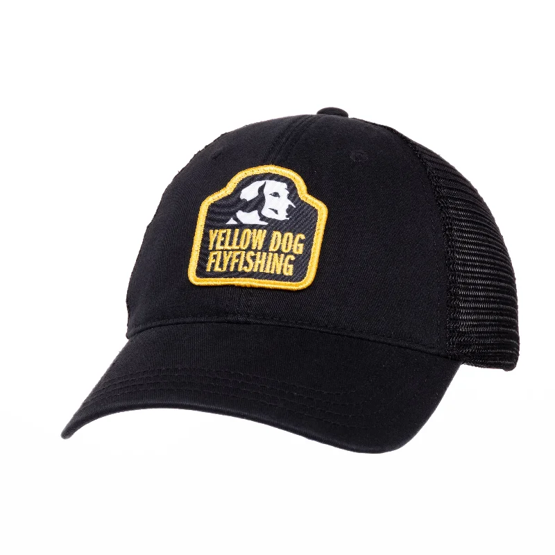 Fishing tackle adjustable clamp-Yellow Dog Trucker Hat - Black