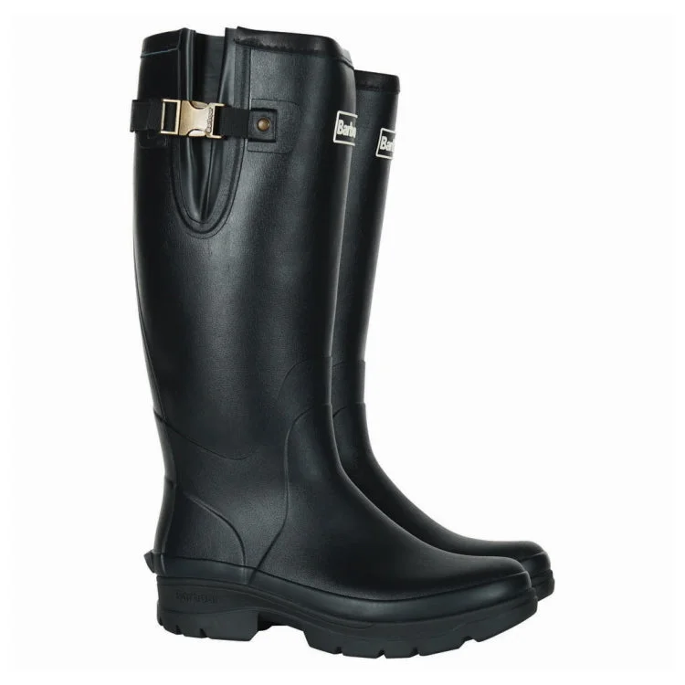 Fishing line braiding rack-Barbour Men's Tempest Neoprene Lined Wellington Boots - Black