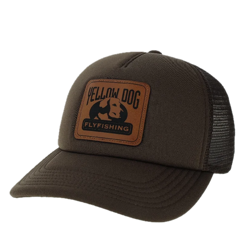 Fishing hook crimping clamp-Yellow Dog Trucker Hat - Brown