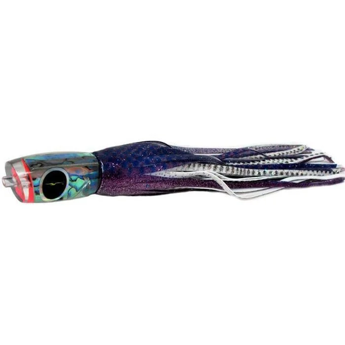 Fishing hook straightening clamp-Black Bart Mini 1656 Angle Medium Tackle Lure - Purple Blue Dot/White Black Dot