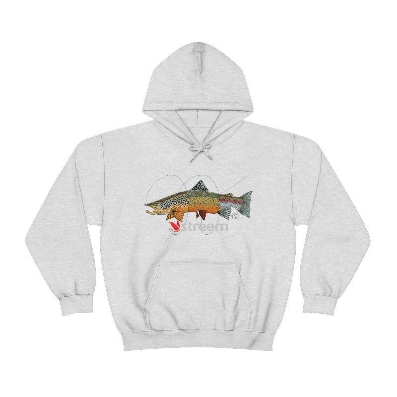 Fishing bait pressing rack-Tri-Trout Premium Blend Hoodie