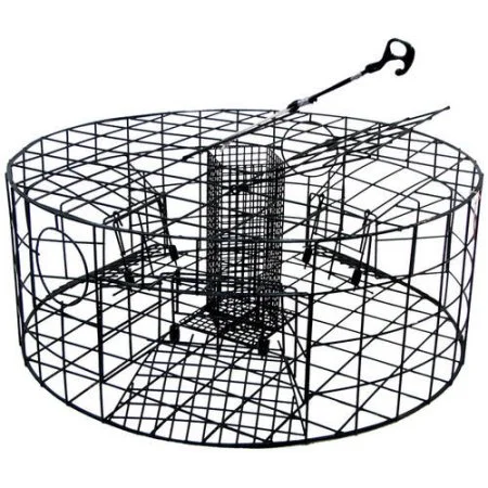 Fishing reel drag stand-Beau Mac Crab Trap Round  4 Door 30  X 9