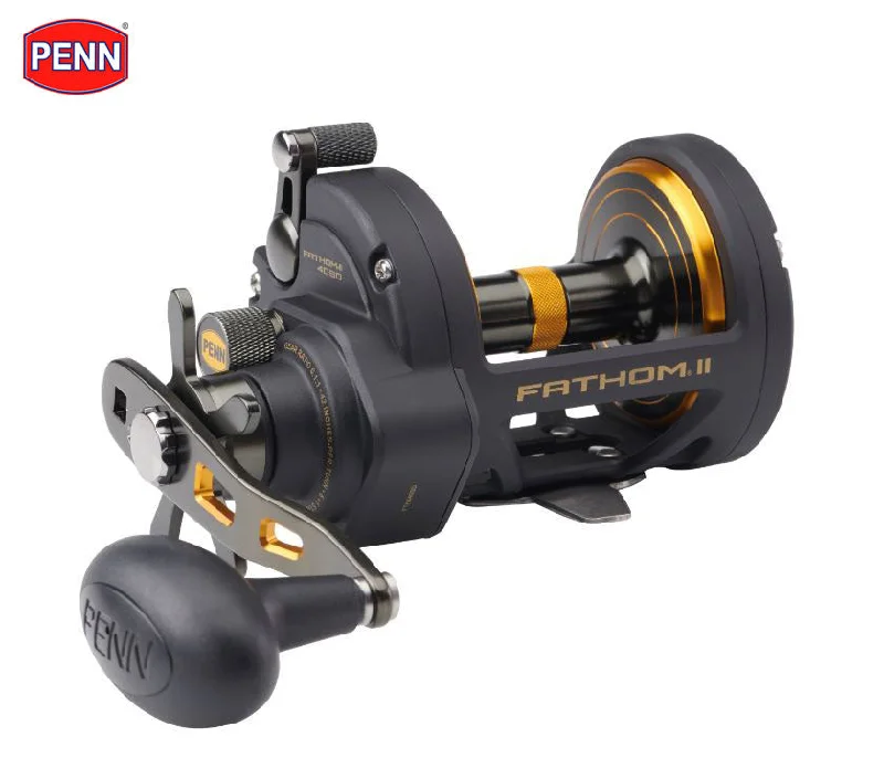 Fishing hook tension rack-New PENN® Fathom® II 40 Star Drag Multiplier Reel - 1505238