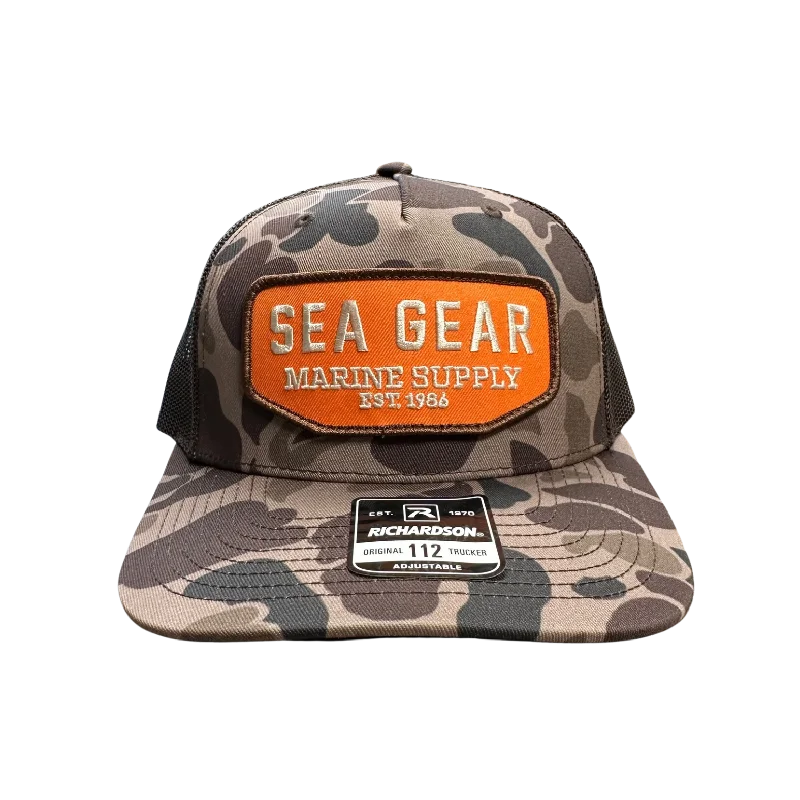 Fishing bait shaping rack-Sea Gear Duck Camo Hat