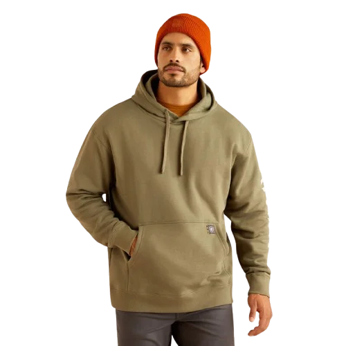 Fishing rod securing rack-Ariat Men's Rebar Roughneck Pullover Work Hoodie