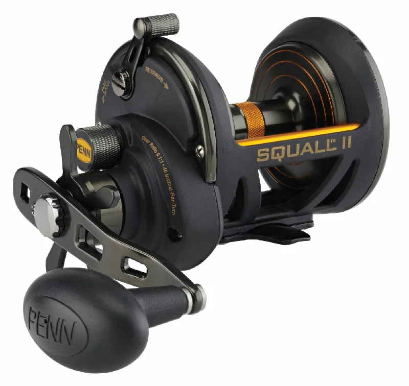 Fishing line loop clamp-Penn Squall II Star Drag Reel - SQLII30SD