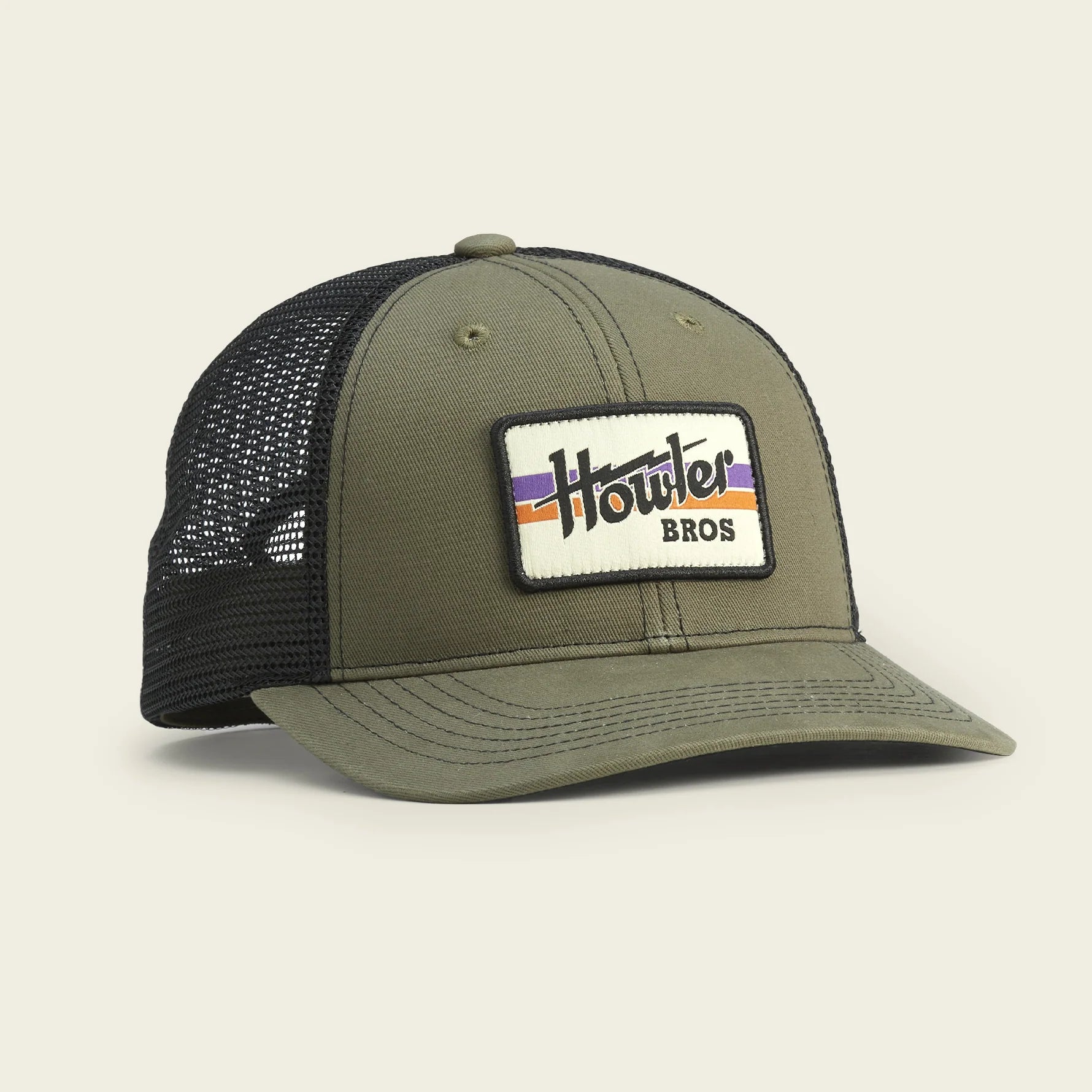 Fishing bait slicing rack-Howler Brothers Standard Hats - Howler Electric Stripe : Rifle Twill