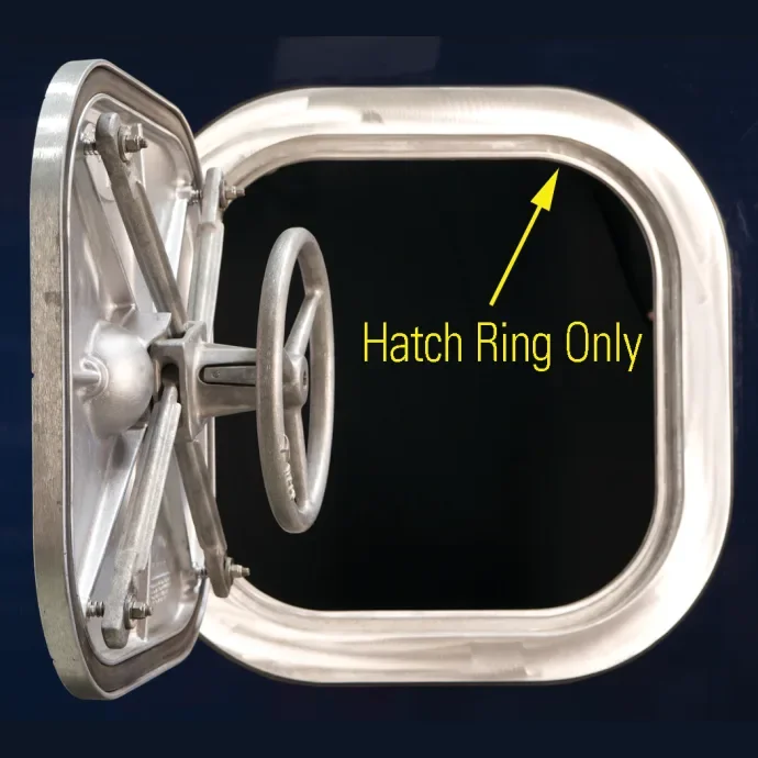 Fishing tackle foldable rack-Freeman - Stainless Steel Ring for Square Lift Out Hatch