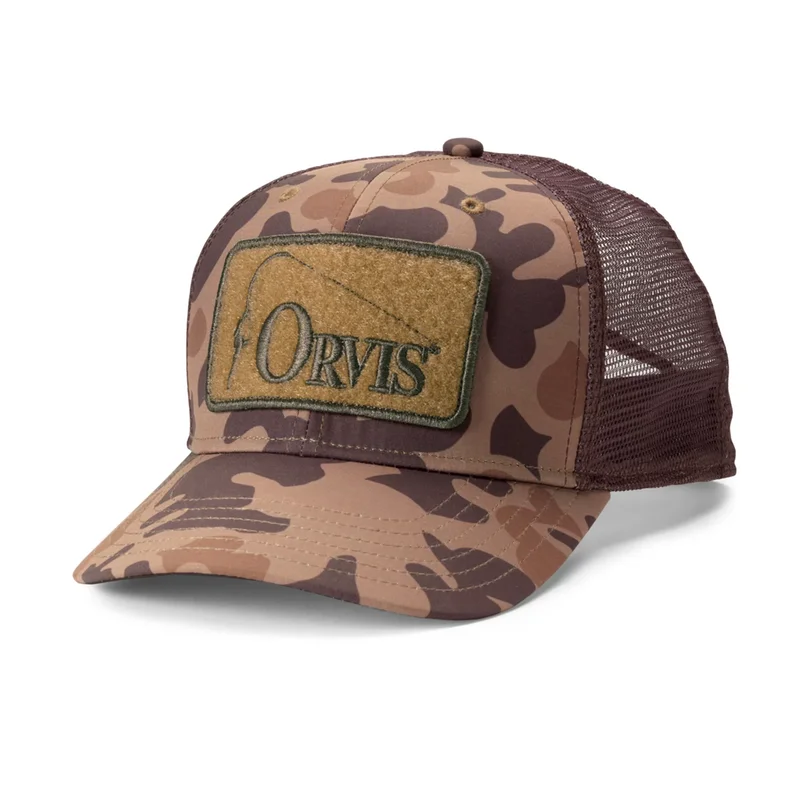 Fishing hook tension holder-Orvis 1971 Camo Trucker