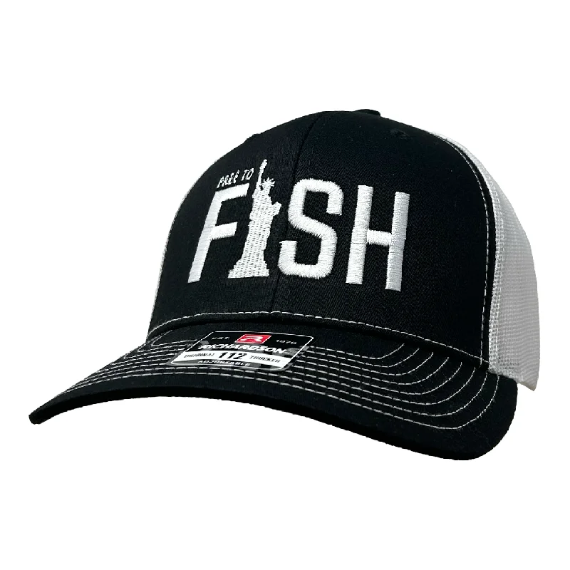 Fishing tackle lightweight holder-Lady Liberty Trucker Hat