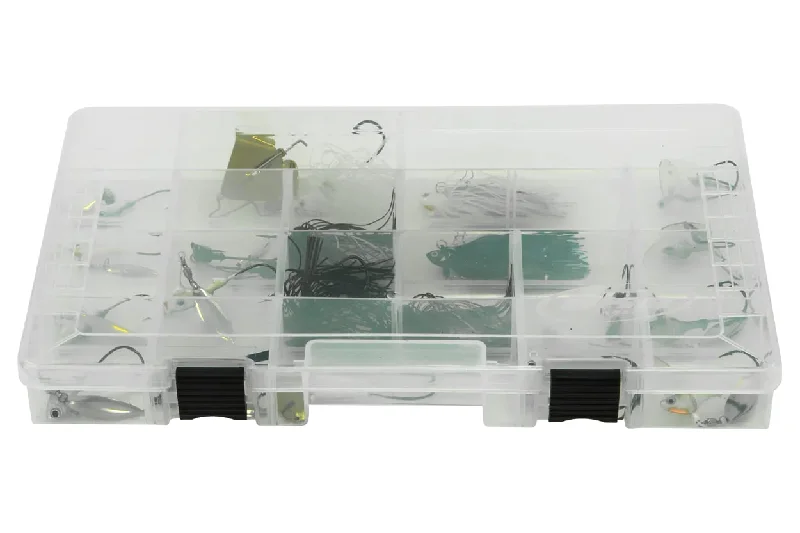 Fishing hook threading clamp-SKB 4-24 Small Fishing Tackle Organizer Box with Rust Inhibitor